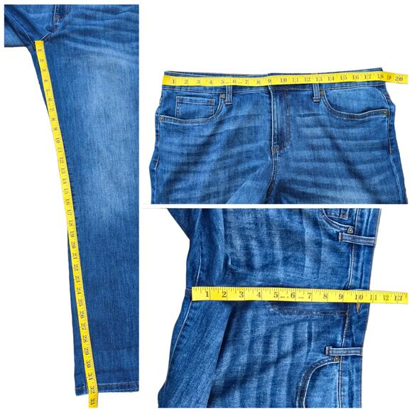 Boyfriend Jeans KFTK Carrie Plus Size 14 Stretch Denim Kut Kloth - Picture 7 of 10